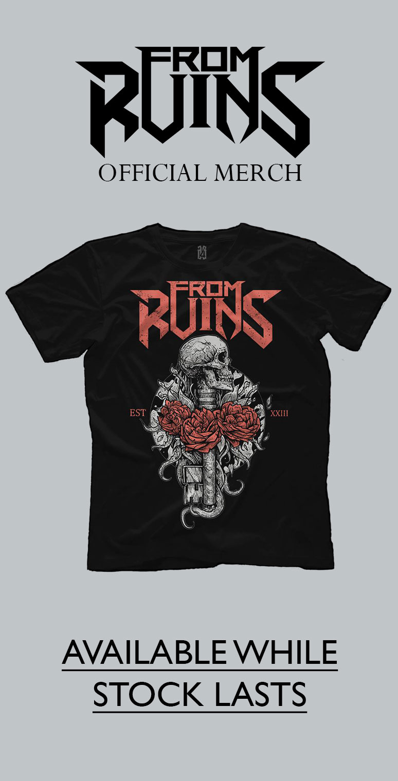 From-Ruins-XXIII-T-Shirt-Banner-Mobile From Ruins merchandise promotional banner image.